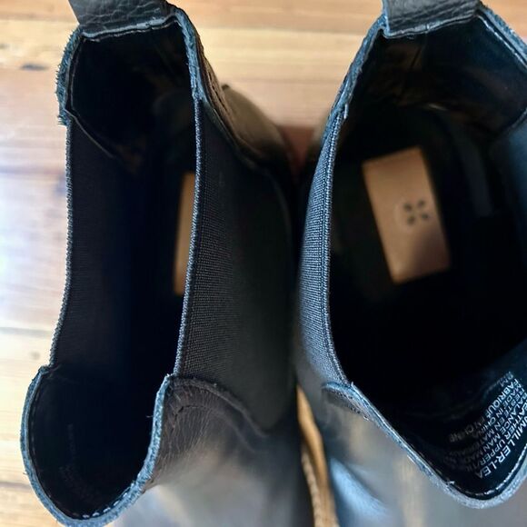 Brand New NWOT Caslon Miller Chelsea Black Leather Boots. Size 9, never worn. - Picture 9 of 16